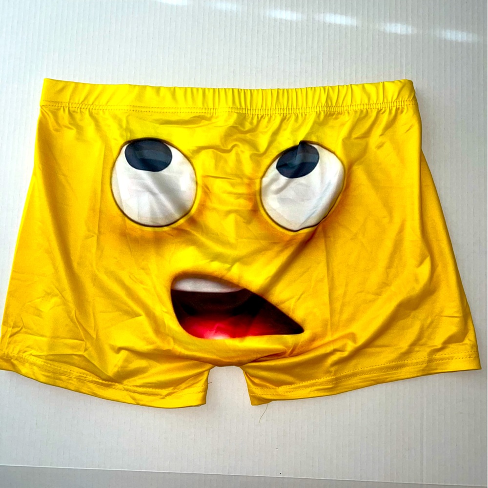 Lounge Sleep Shorts Yellow Emoji NWT